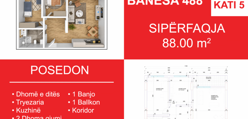 Banesa 488 Blloku i Ri “C4-C12” Hyrja C6