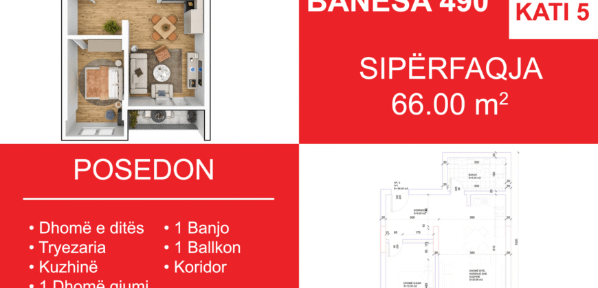 Banesa 490 Blloku i Ri “C4-C12” Hyrja C6