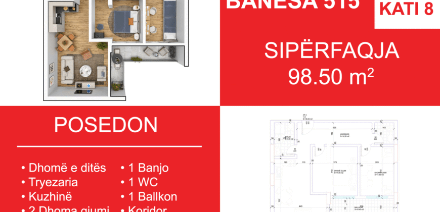 Banesa 515 Blloku i Ri “C4-C12” Hyrja C6