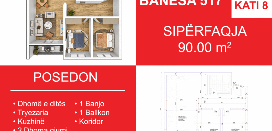 Banesa 517 Blloku i Ri “C4-C12” Hyrja C6