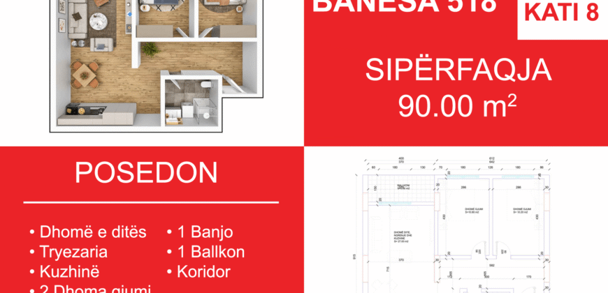Banesa 518 Blloku i Ri “C4-C12” Hyrja C6