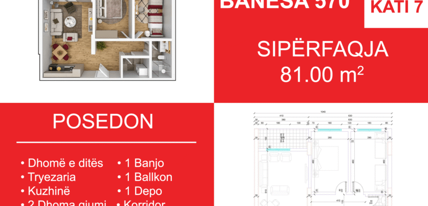 Banesa 570 Blloku i Ri “C4-C12” Hyrja C7