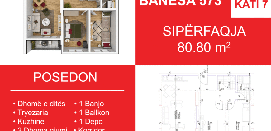 Banesa 573 Blloku i Ri “C4-C12” Hyrja C7