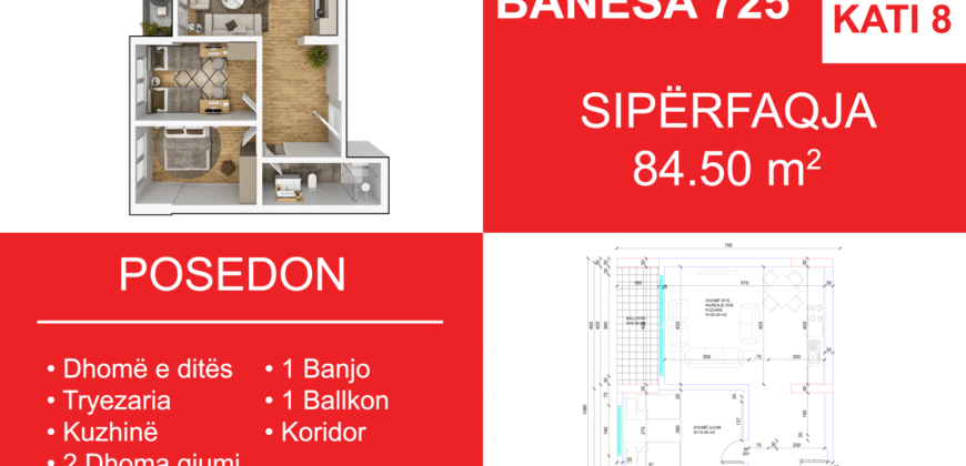 Banesa 725 Blloku i Ri “C4-C12” Hyrja C9