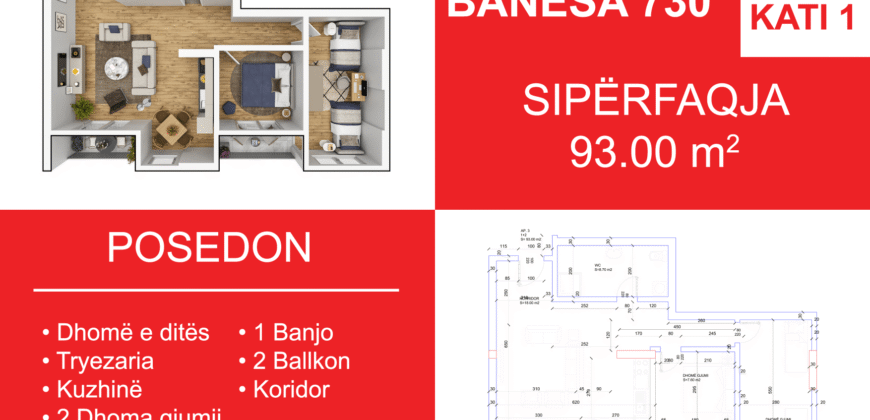 Banesa 730 Blloku i Ri “C4-C12” Hyrja C10**REZERVUAR