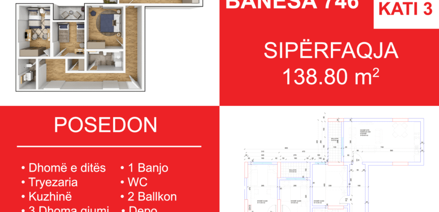 Banesa 746 Blloku i Ri “C4-C12” Hyrja C10