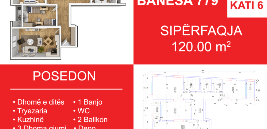 Banesa 779 Blloku i Ri “C4-C12” Hyrja C10