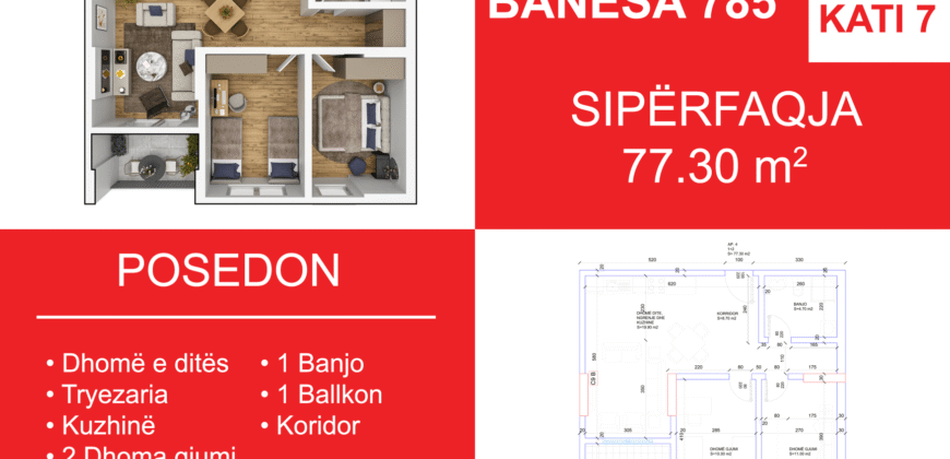 Banesa 785 Blloku i Ri “C4-C12” Hyrja C10**REZERVUAR