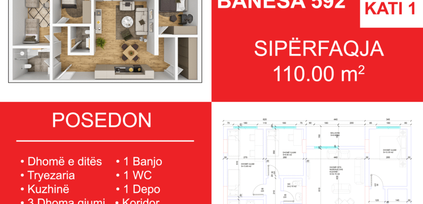 Banesa 592 Blloku i Ri “C4-C12” Hyrja C8