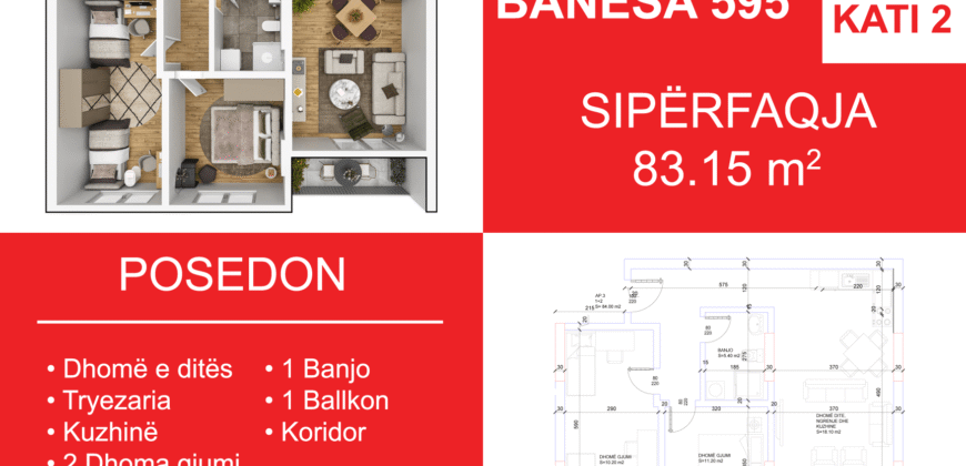 Banesa 595 Blloku i Ri “C4-C12” Hyrja C8