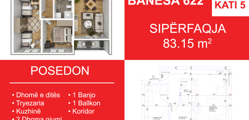 Banesa 622 Blloku i Ri “C4-C12” Hyrja C8