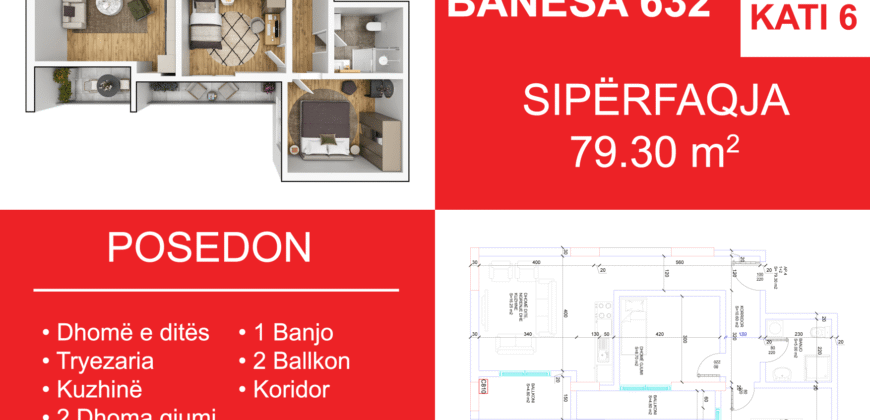 Banesa 632 Blloku i Ri “C4-C12” Hyrja C8