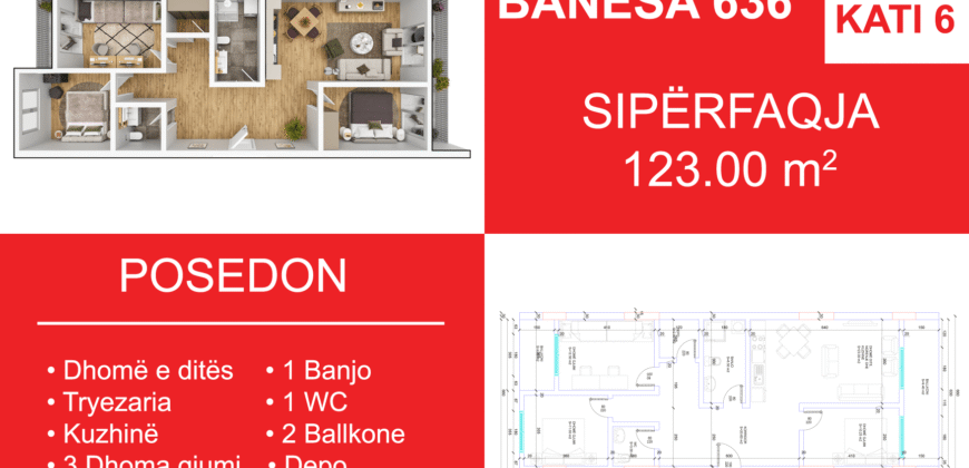 Banesa 636 Blloku i Ri “C4-C12” Hyrja C8