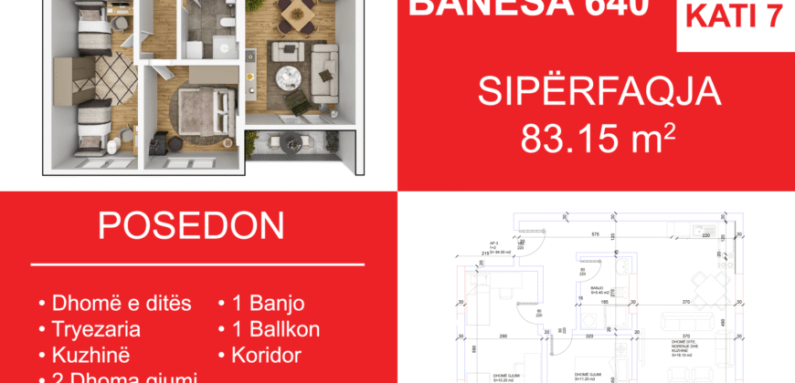 Banesa 640 Blloku i Ri “C4-C12” Hyrja C8