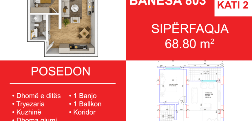 Banesa 803 Blloku i Ri “C4-C12” Hyrja C11