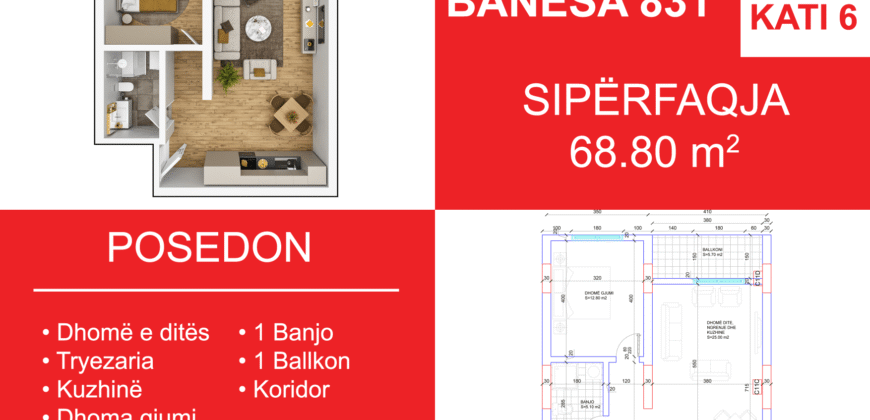 Banesa 831 Blloku i Ri “C4-C12” Hyrja C11