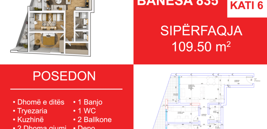 Banesa 835 Blloku i Ri “C4-C12” Hyrja C11