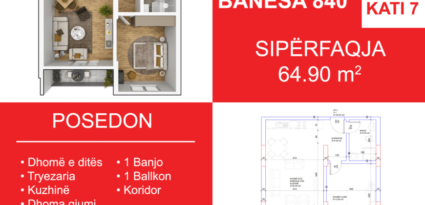 Banesa 840 Blloku i Ri “C4-C12” Hyrja C11