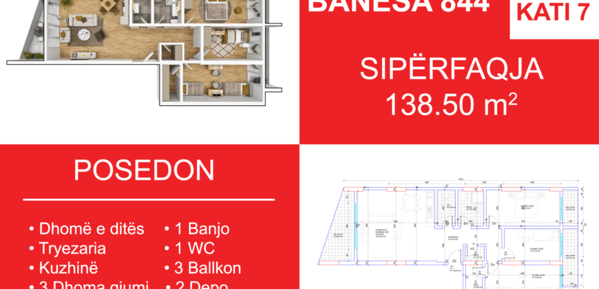 Banesa 844 Blloku i Ri “C4-C12” Hyrja C11
