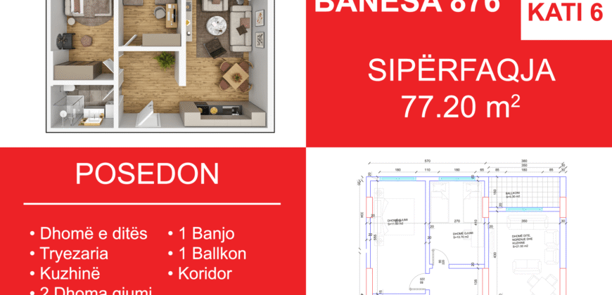 Banesa 876 Blloku i Ri “C4-C12” Hyrja C12
