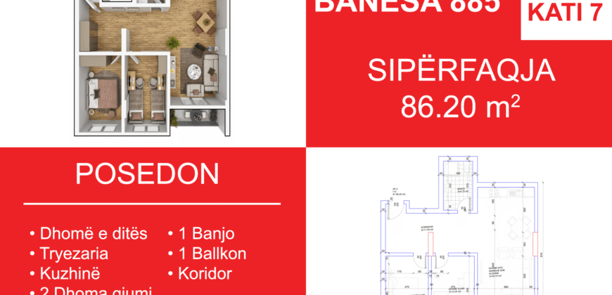 Banesa 885 Blloku i Ri “C4-C12” Hyrja C12