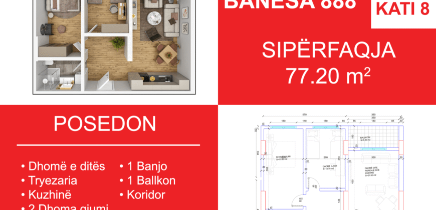 Banesa 888 Blloku i Ri “C4-C12” Hyrja C12