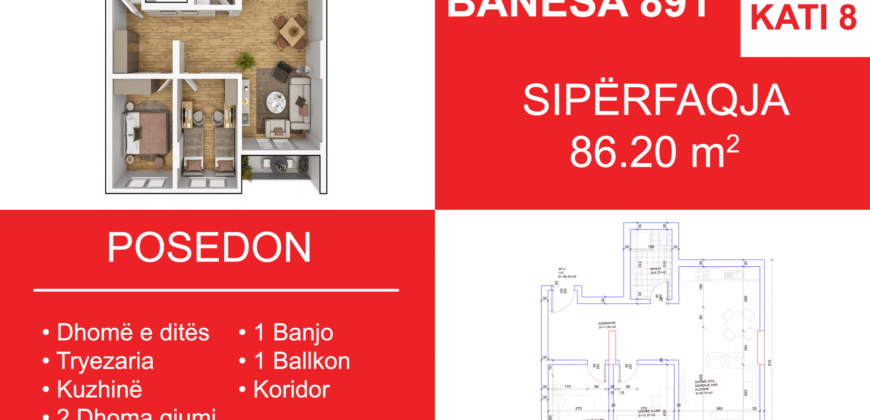 Banesa 891 Blloku i Ri “C4-C12” Hyrja C12