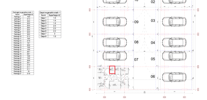 Depo Nr. 3 Blloku i Ri “C4-C12” Hyrja C5 KATI -1