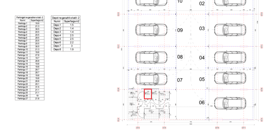 Depo Nr. 3 Blloku i Ri “C4-C12” Hyrja C5 KATI -2