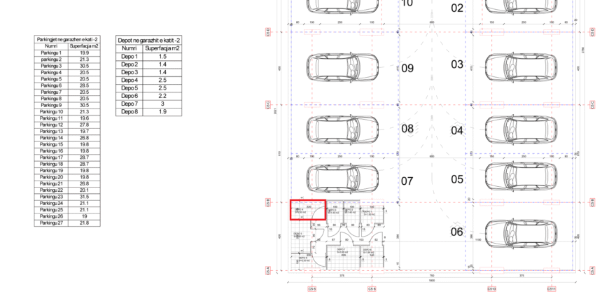 Depo Nr. 4 Blloku i Ri “C4-C12” Hyrja C5 KATI -2