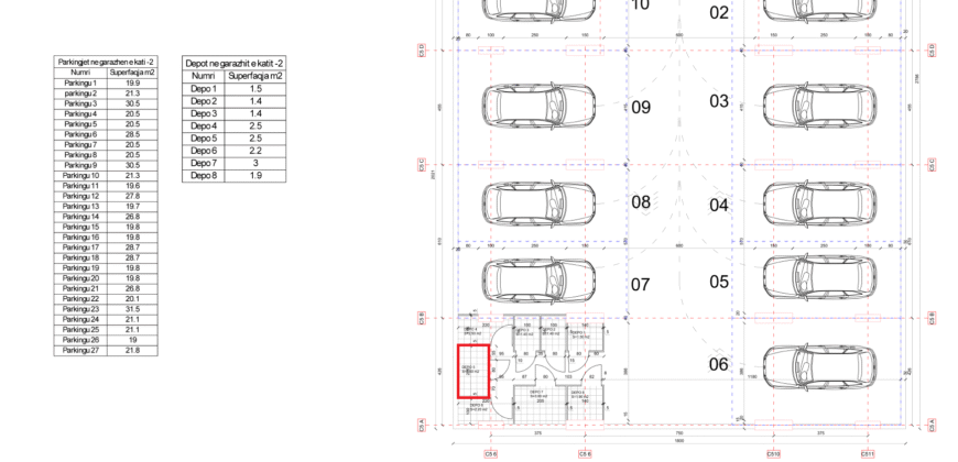 Depo Nr. 5 Blloku i Ri “C4-C12” Hyrja C5 KATI -2