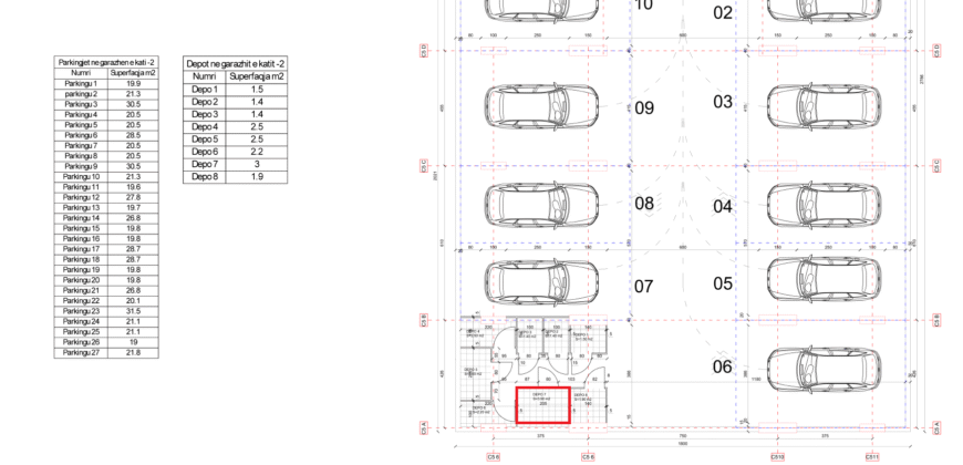 Depo Nr. 7 Blloku i Ri “C4-C12” Hyrja C5 KATI -2