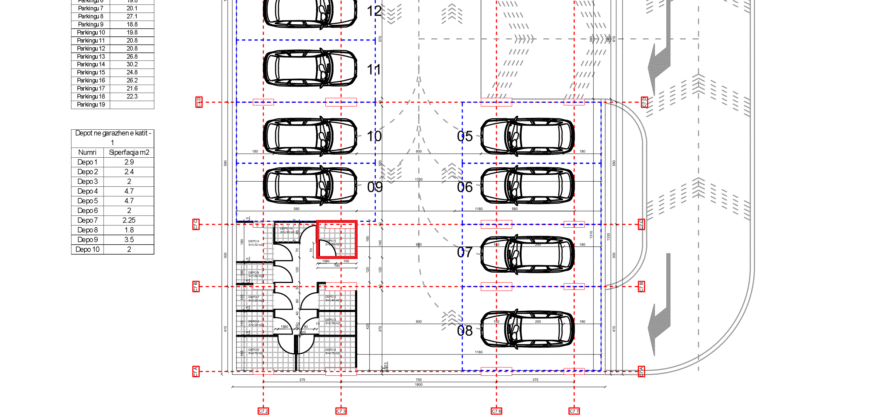 Depo Nr. 1 Blloku i Ri “C4-C12” Hyrja C7 KATI -1