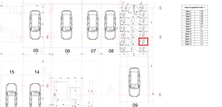 Depo Nr. 13 Blloku i Ri “C4-C12” Hyrja C9 KATI -1