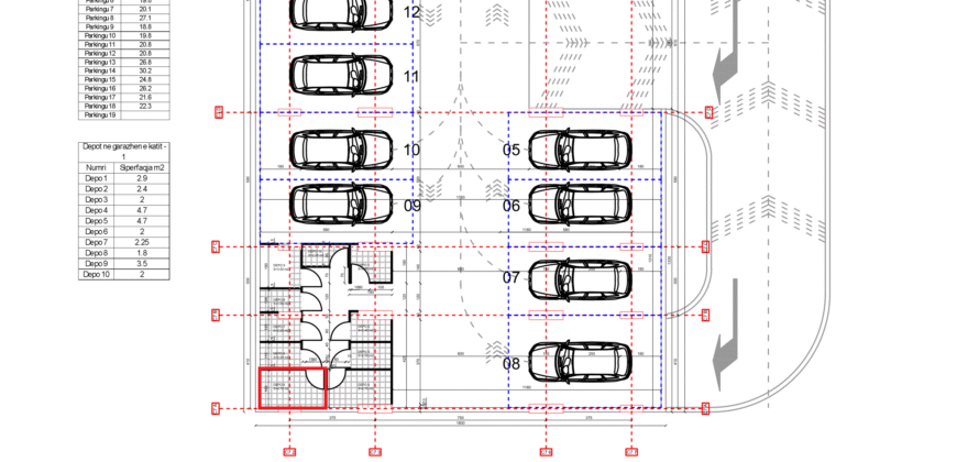 Depo Nr. 5 Blloku i Ri “C4-C12” Hyrja C7 KATI -1