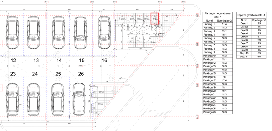 Depo Nr. 5 Blloku i Ri “C4-C12” Hyrja C4 KATI -1