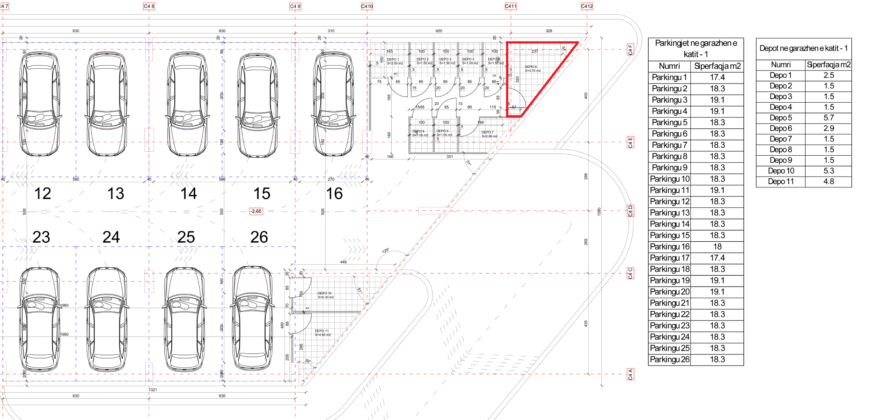 Depo Nr. 6 Blloku i Ri “C4-C12” Hyrja C4 KATI -1