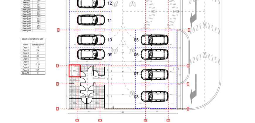 Depo Nr. 9 Blloku i Ri “C4-C12” Hyrja C7 KATI -1