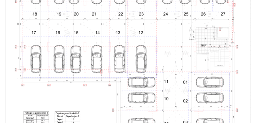 Parkingu Nr. 4 Blloku i Ri “C4-C12” Hyrja C5 KATI -2