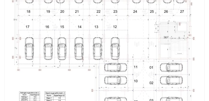 Parkingu Nr. 8 Blloku i Ri “C4-C12” Hyrja C5 KATI -2