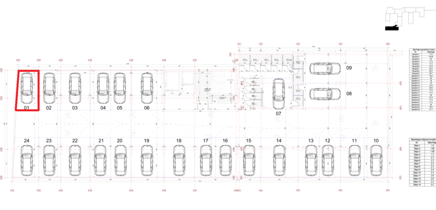 Parkingu Nr. 1 Blloku i Ri “C4-C12” Hyrja C10 KATI -1