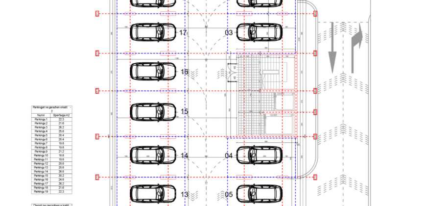 Parkingu Nr. 1 Blloku i Ri “C4-C12” Hyrja C7 KATI -2