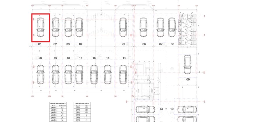 Parkingu Nr. 1 Blloku i Ri “C4-C12” Hyrja C9 KATI -1