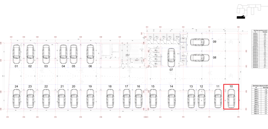 Parkingu Nr. 10 Blloku i Ri “C4-C12” Hyrja C10 KATI -1