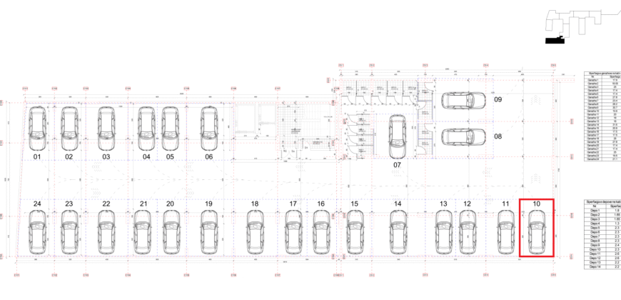 Parkingu Nr. 10 Blloku i Ri “C4-C12” Hyrja C10 KATI -2