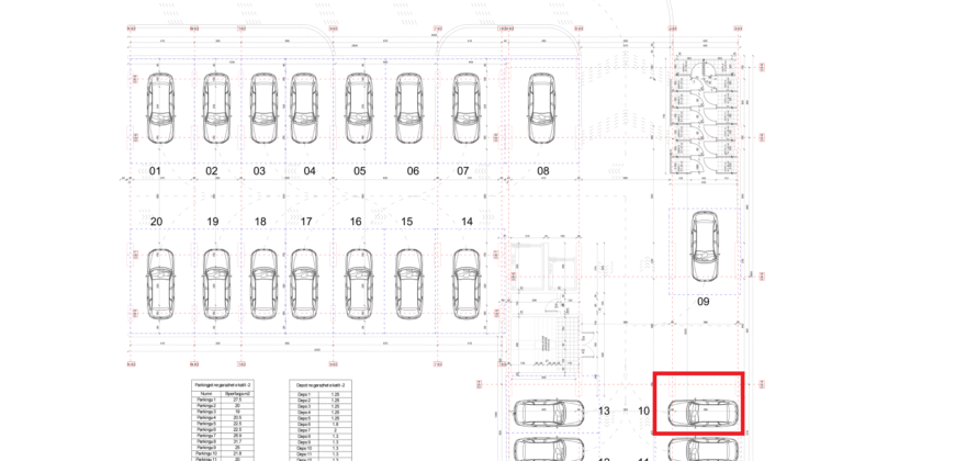Parkingu Nr. 10 Blloku i Ri “C4-C12” Hyrja C9 KATI -2