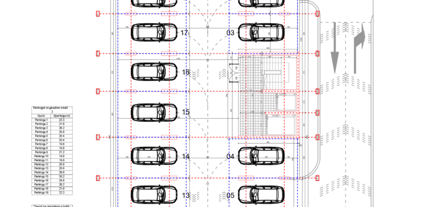 Parkingu Nr. 11 Blloku i Ri “C4-C12” Hyrja C7 KATI -2**Rezervuar