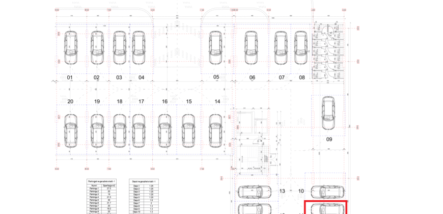 Parkingu Nr. 11 Blloku i Ri “C4-C12” Hyrja C9 KATI -1