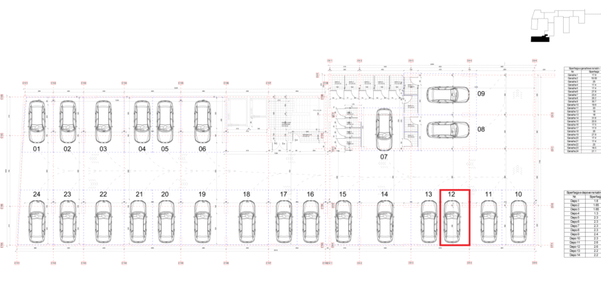 Parkingu Nr. 12 Blloku i Ri “C4-C12” Hyrja C10 KATI -1