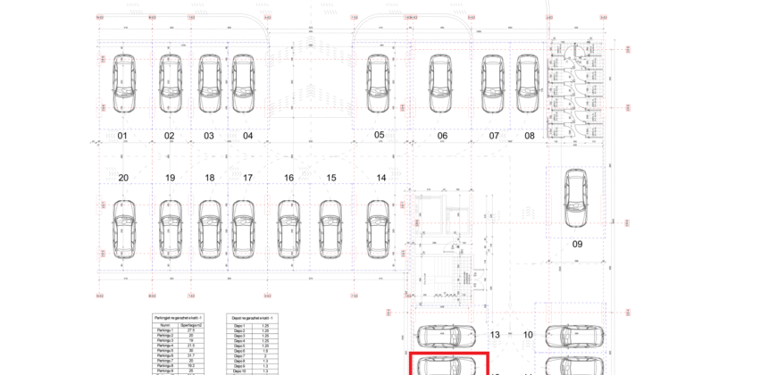 Parkingu Nr. 12 Blloku i Ri “C4-C12” Hyrja C9 KATI -1